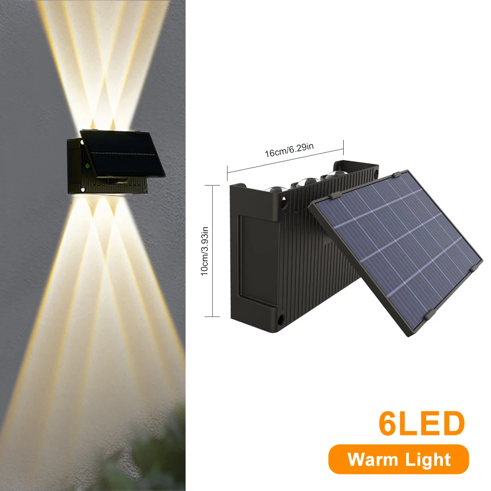 SensoLuma | Intelligente Solarwandleuchte mit Dämmerungssensor und warmem Licht