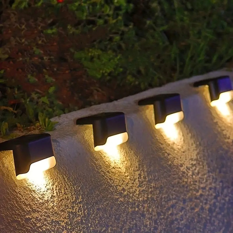StufenLux | Elegante solarbetriebene Treppenbeleuchtung mit modernem Design