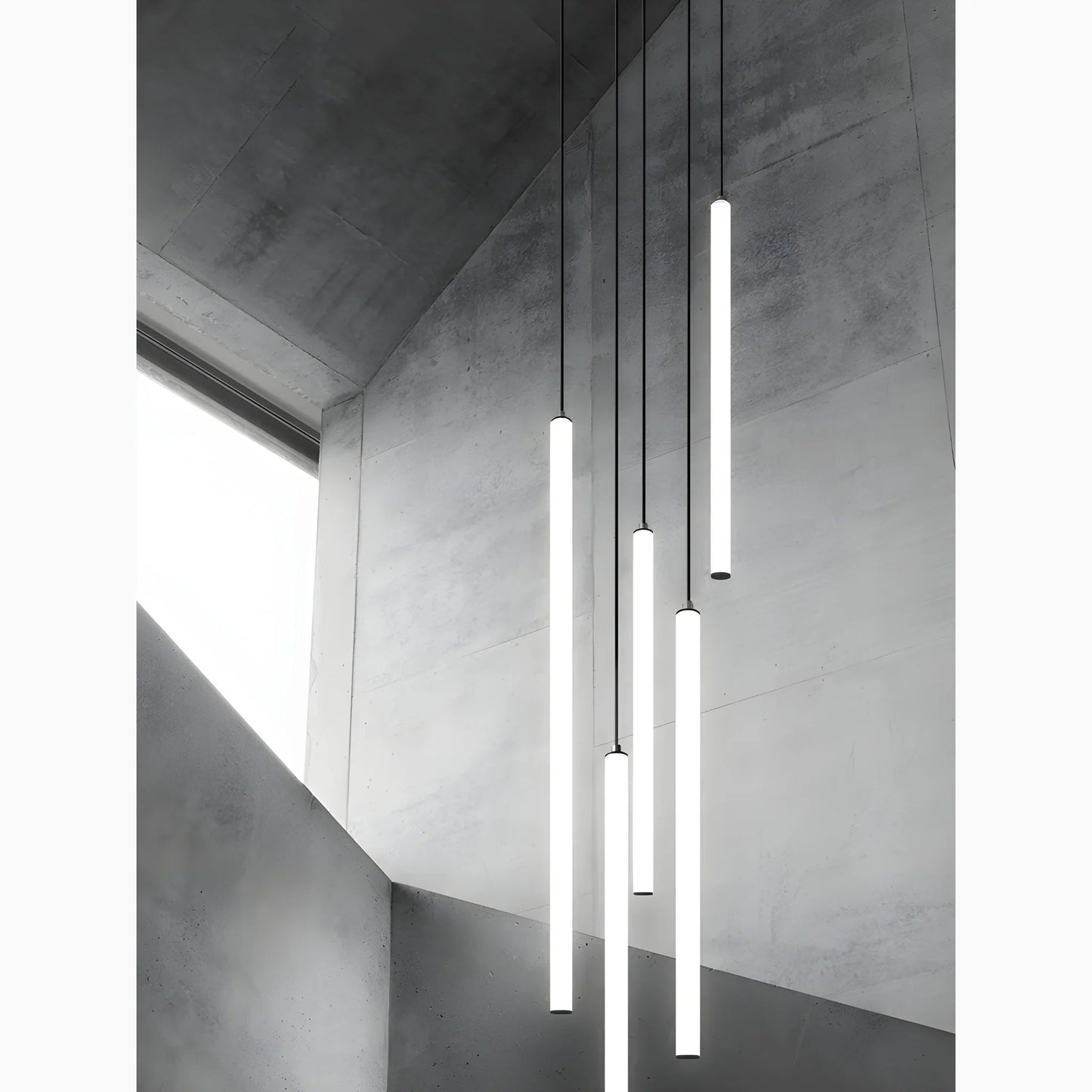 Aqualora | Moderne Art-Déco LED-Pendellampe – Treppenhaus & Eingangsbereich1