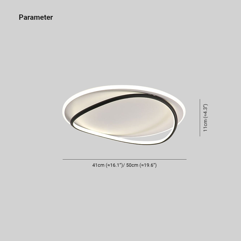 LumaPure | LED Deckenleuchte Dimmbar Ring Schwarz Ess/Wohn/Schlafzimmer