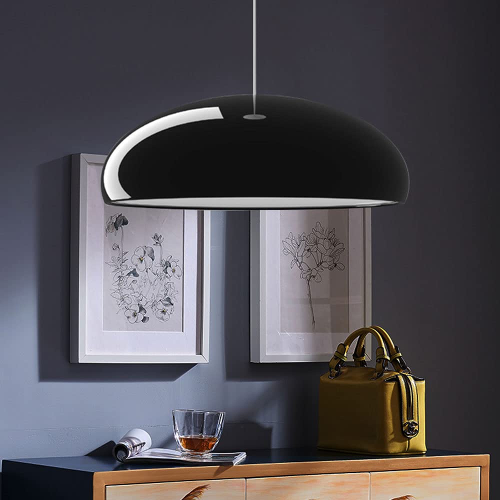 LichtFlair | Moderne LED Pendelleuchte Schwarz/Weinrot/Orange/Weiß - Metall Wohn/Schlafzimmer