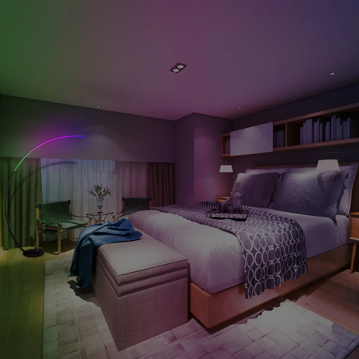 Bunte Arc RGB-Stehleuchte – Schafft ein stimmungsvolles Ambiente