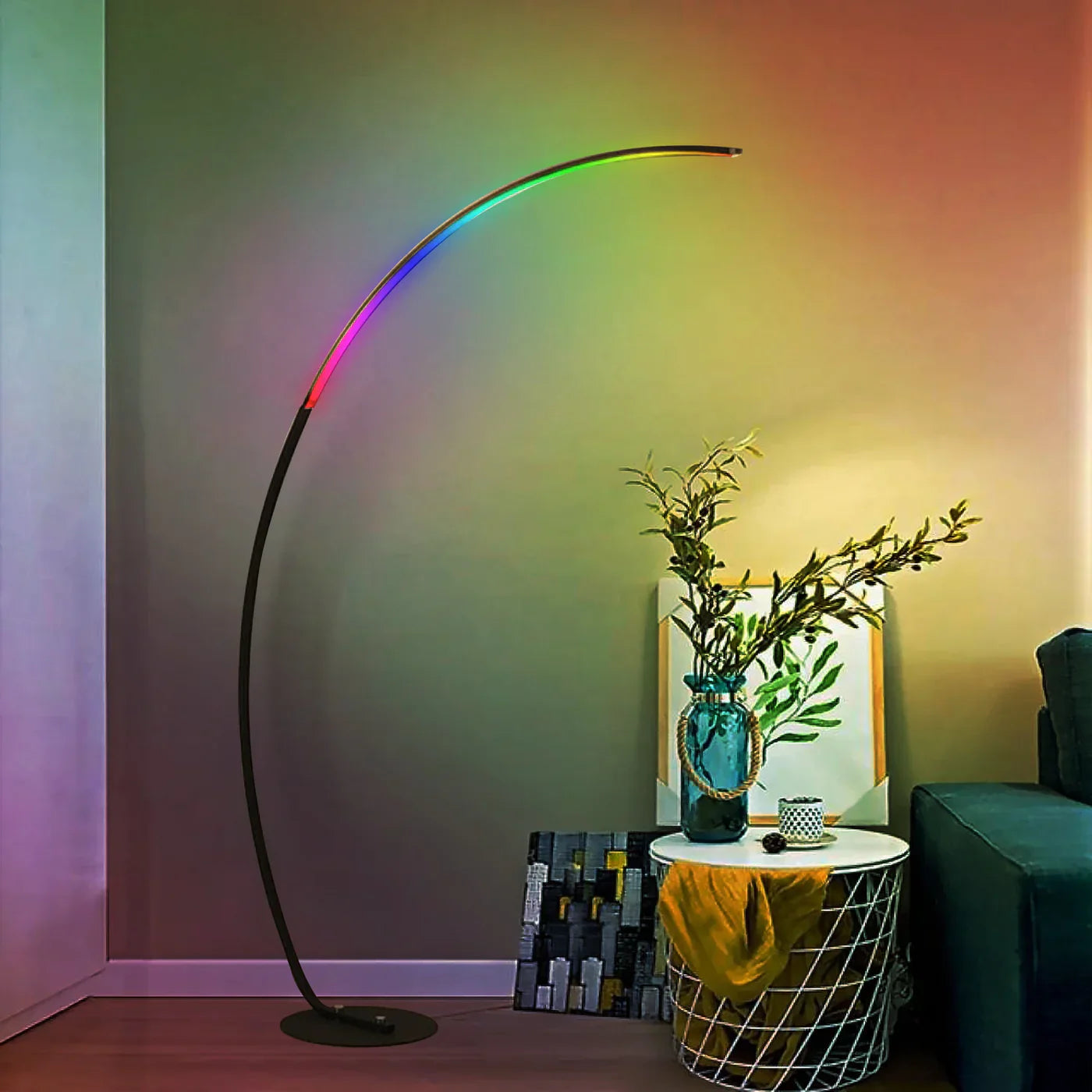 Bunte Arc RGB-Stehleuchte – Schafft ein stimmungsvolles Ambiente