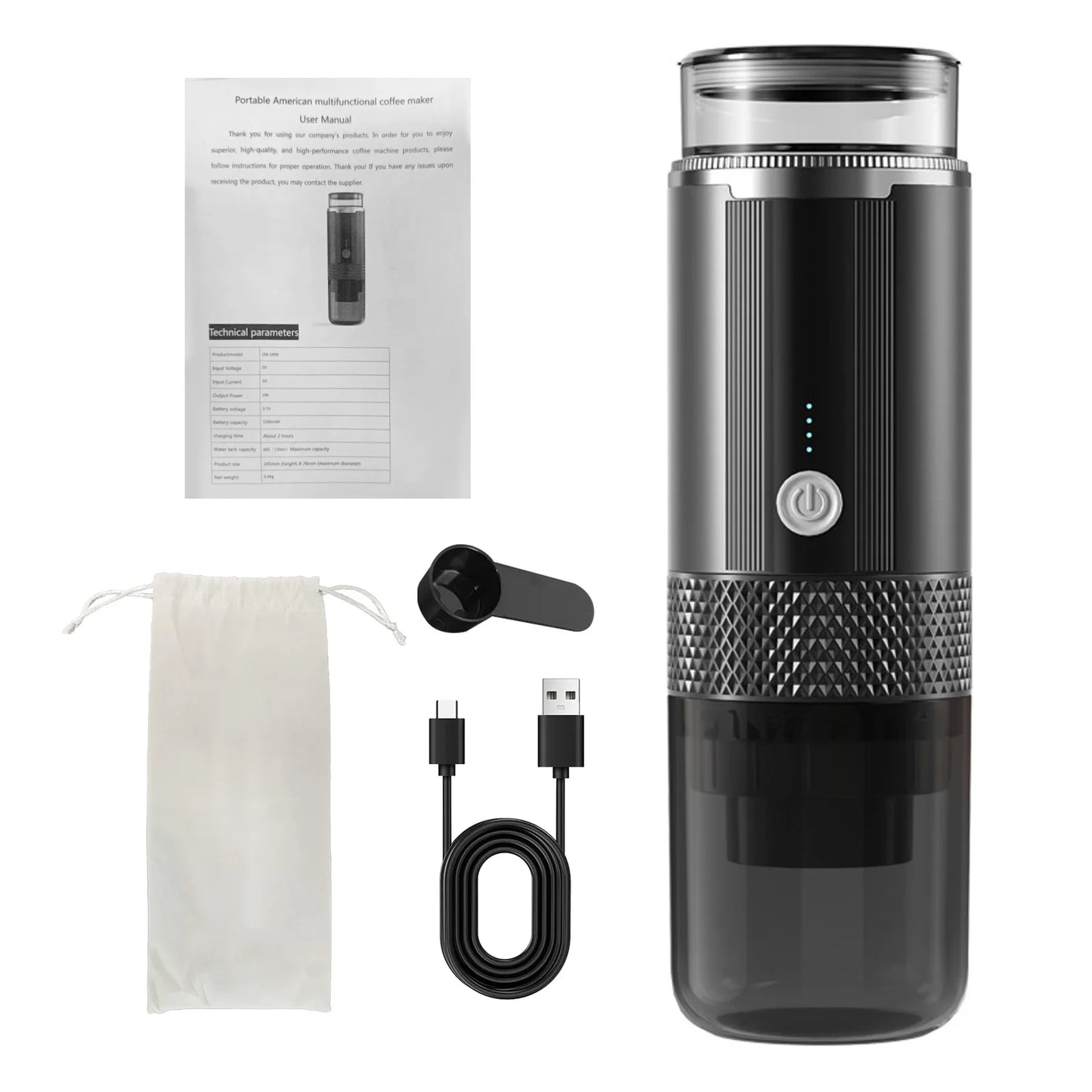 Cafino | Espressomaschine – Tragbar und Wiederaufladbar für Kaffee Unterwegs 6