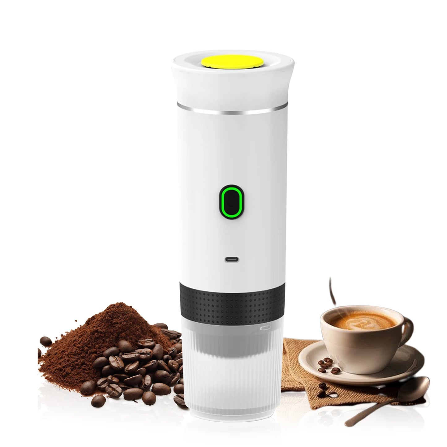 Cafiora | Tragbare Espressomaschine – 3-in-1 für Kaffee mit Kapseln und Pulver 12