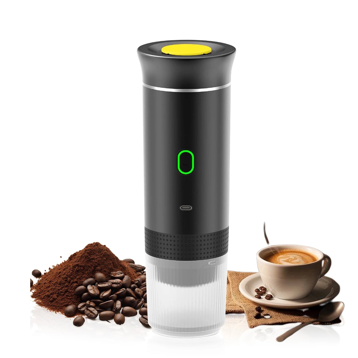 Cafiora | Tragbare Espressomaschine – 3-in-1 für Kaffee mit Kapseln und Pulver 13