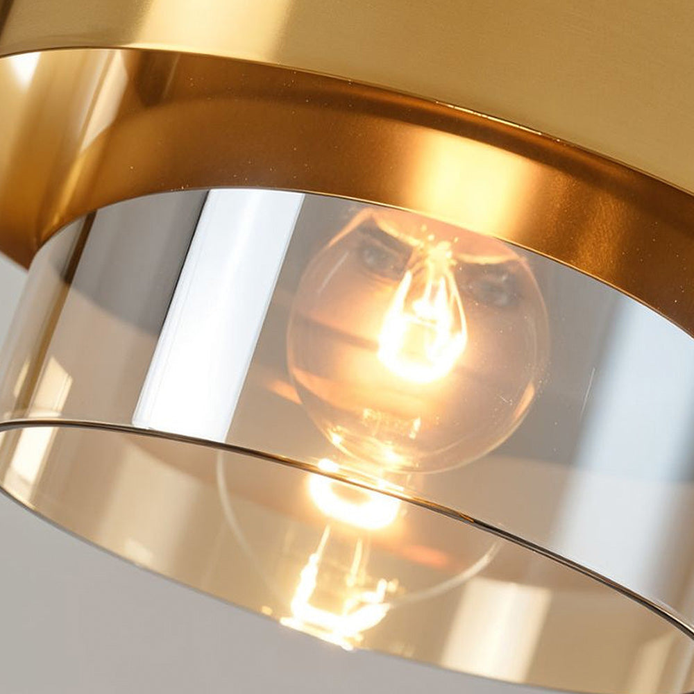 AetherLicht - Elegante Pendelleuchte mit Glasschirm für stilvolles Ambiente