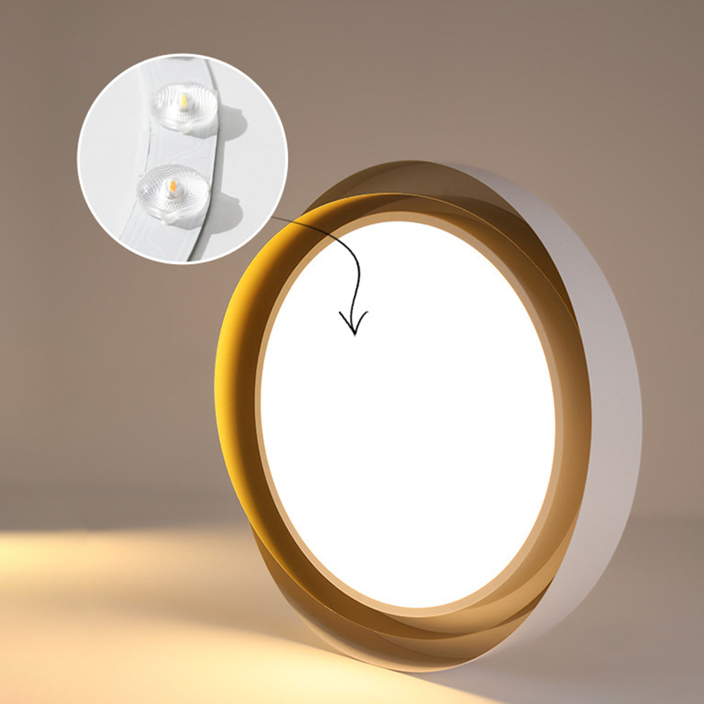 LumaLux | LED-Deckenleuchte – Moderne Runde Lampe aus Metall & Acryl
