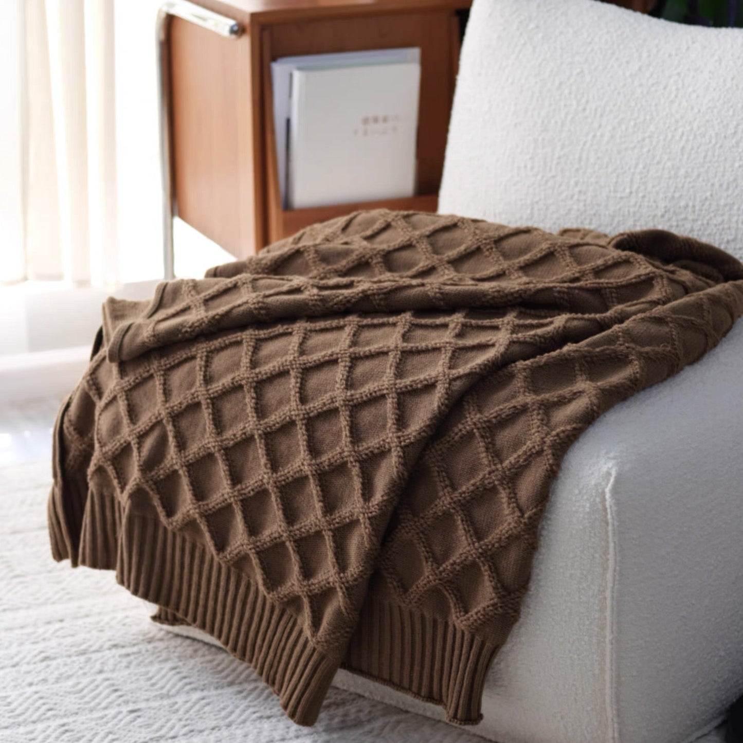 Diamara | Wurfdecke – Luxuriöses Diamantmuster für Stil und Komfort 3