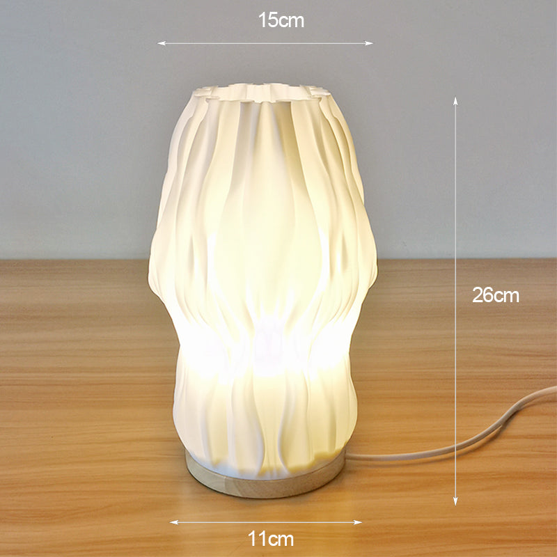 Étoile Lumière – Elegante 3D-Tischlampe in französischem Creme