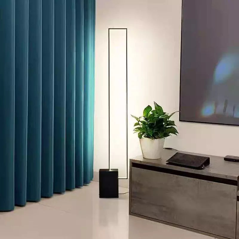 AuroraLoom | Elegante Rechteckige Stehlampe für Moderne Wohnräume