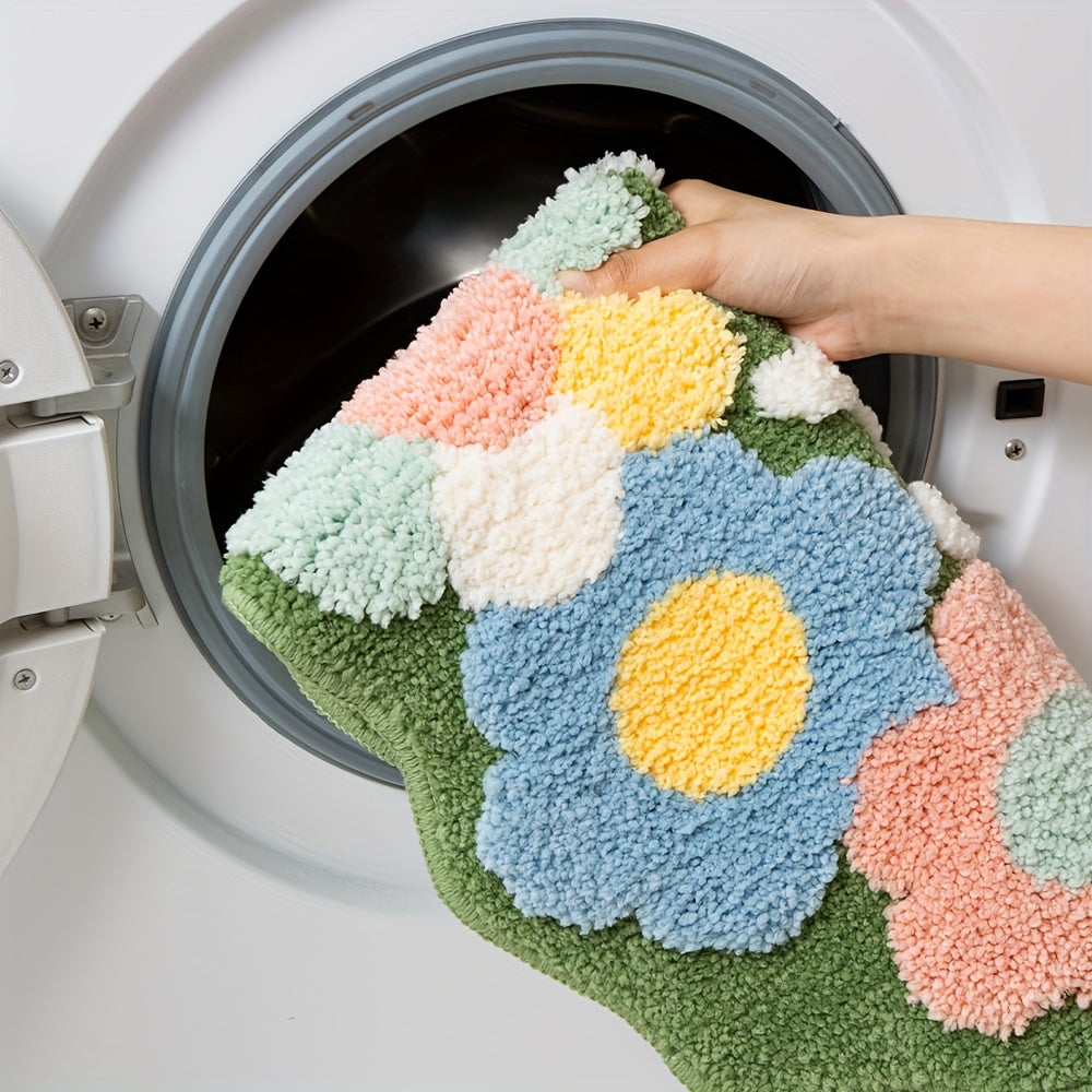 Florina | Badematte – Extra Absorbierend mit Blumenmuster für Ihr Badezimmer 2