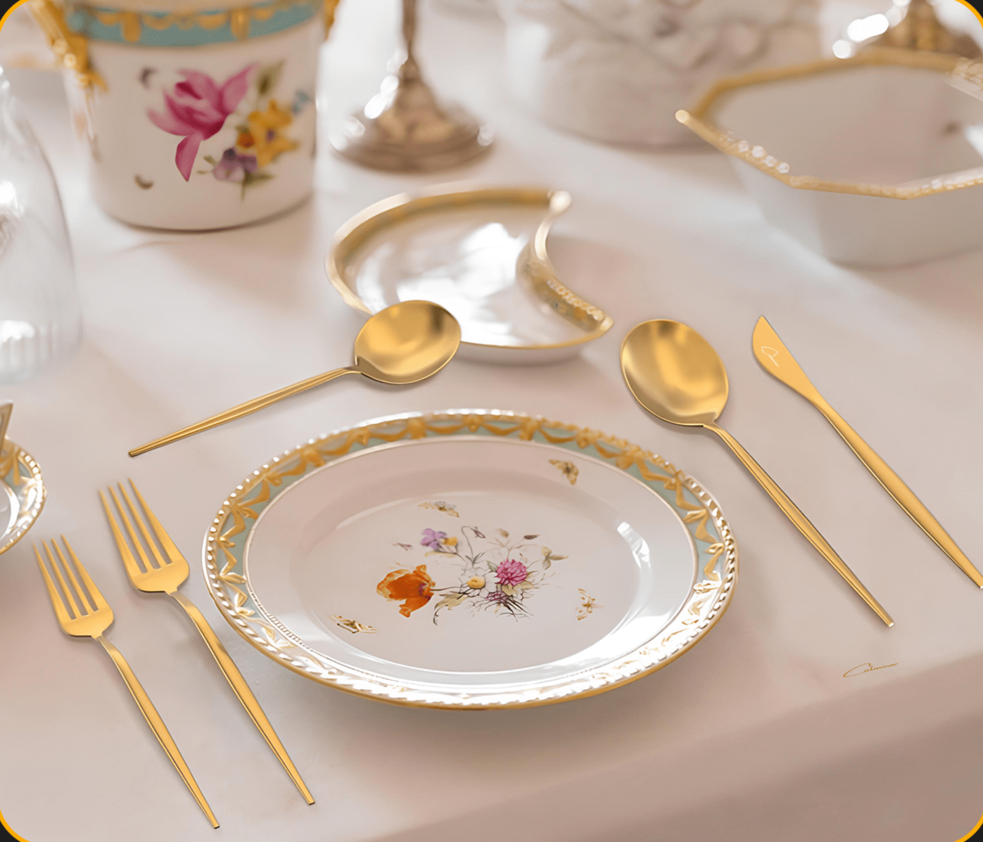 GoldenEssence | 20-teiliges Besteckset in Gold kitchen ware
