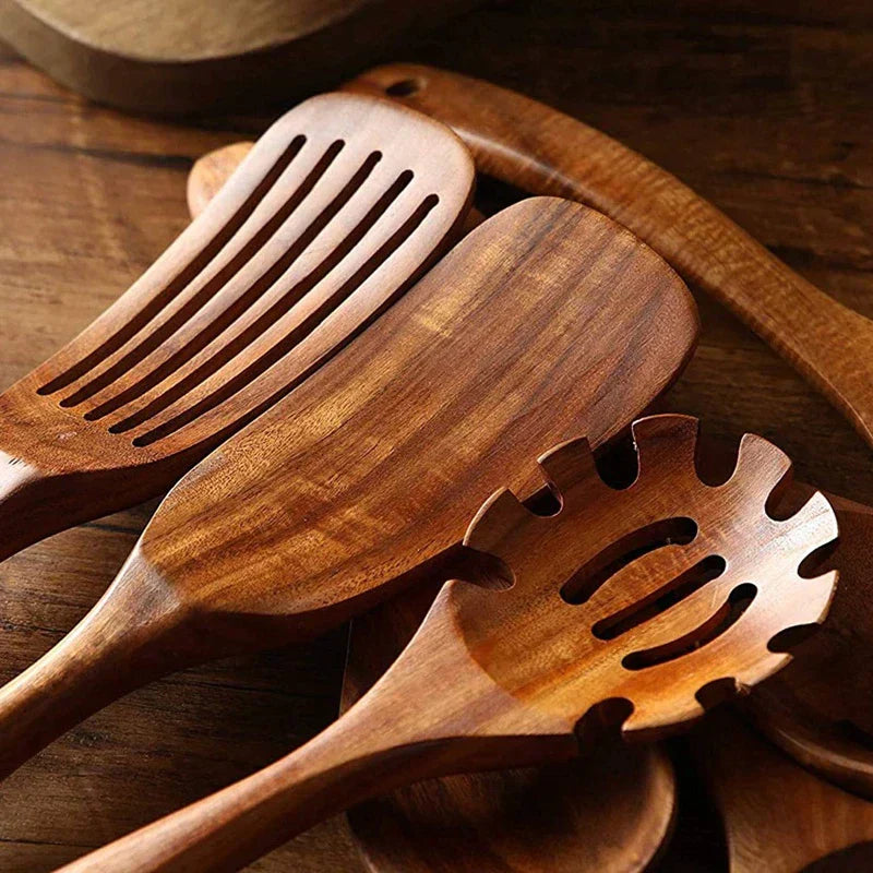 GreenGourmet | Teakholz-Küchenhelfer-Set kitchen apliances