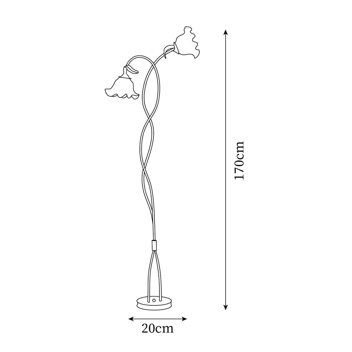 Floréa | Elegante Blüten-Stehleuchte – Ein stilvoller Akzent für Ihr Zuhause