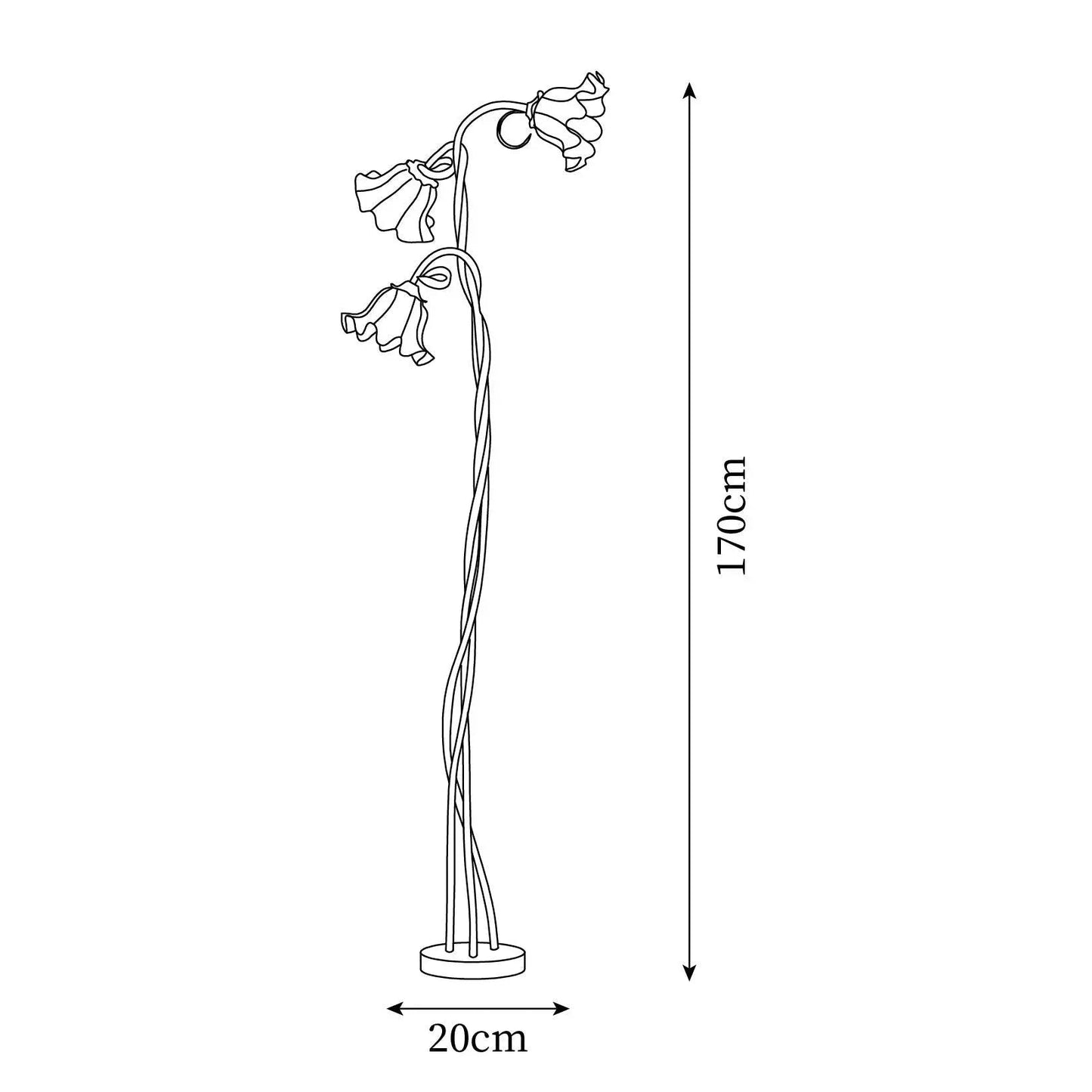 Floréa | Elegante Blüten-Stehleuchte – Ein stilvoller Akzent für Ihr Zuhause