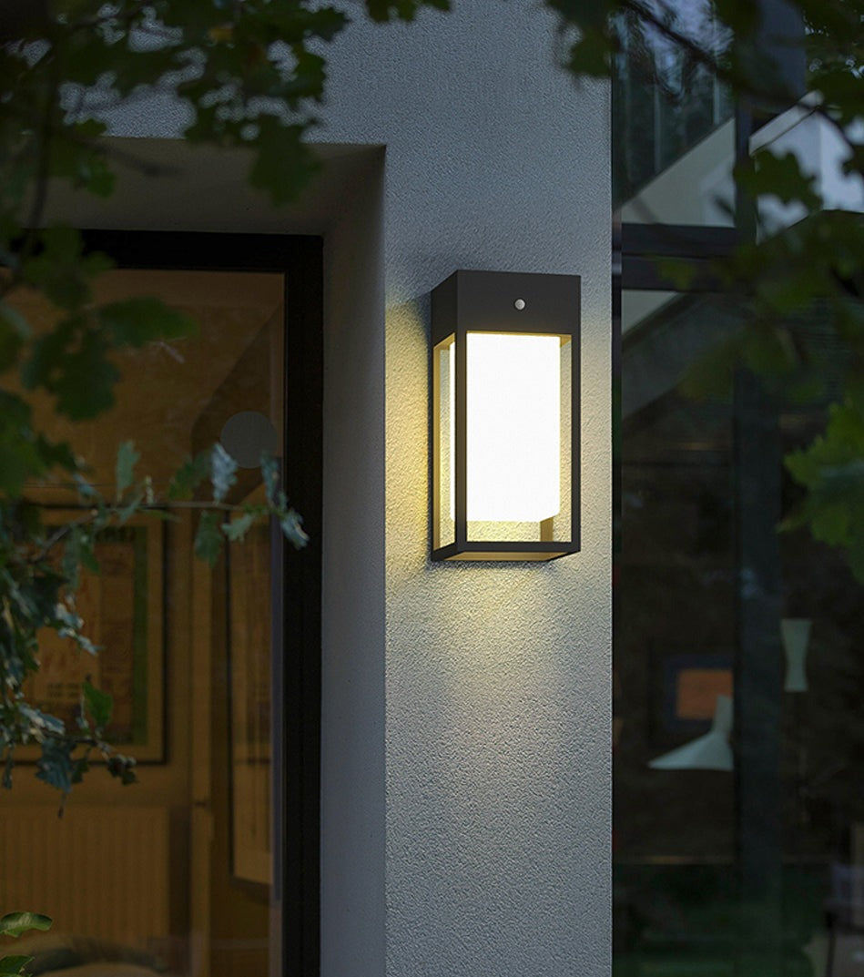 Moderne Solar Wandleuchte Außen mit Bewegungssensor – IP65 Wetterfest, Edelstahl und Aluminium-5
