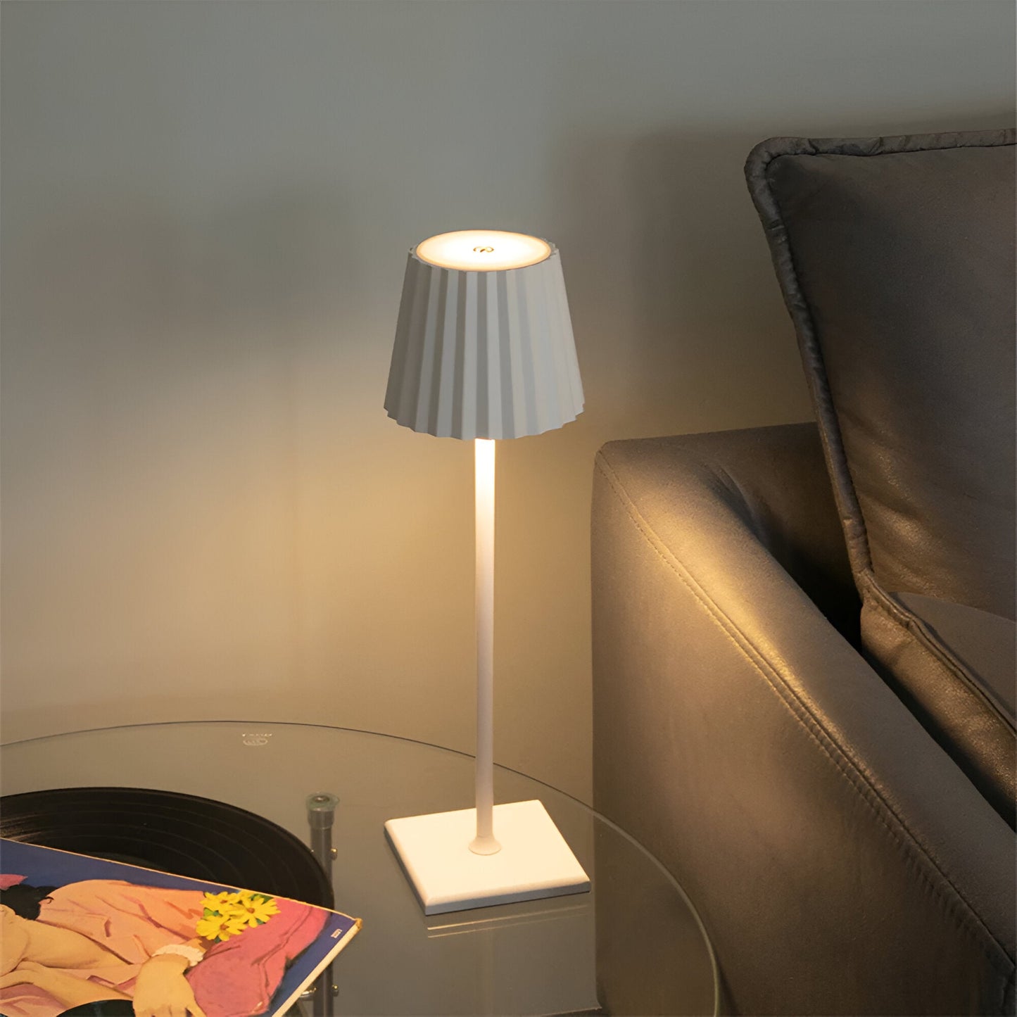 LumiTouch - Steuerbare, Wasserdichte, Wiederaufladbare, Kabellose LED-Tischlampe