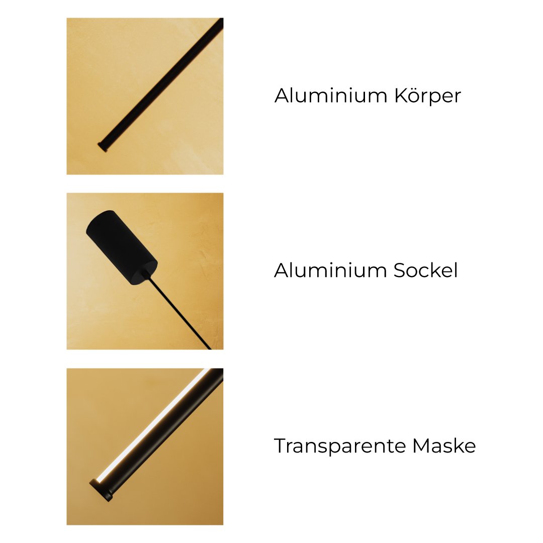LunaGlow | Minimal-Design LED-Deckenlampe – Fernbedienung, Nachtlicht-Modus
