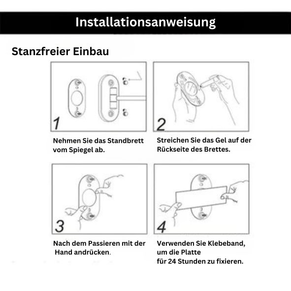 LumoLux-Spiegel | Wiederaufladbarer LED-Vergrößerungsspiegel für Make-up & Badezimmer
