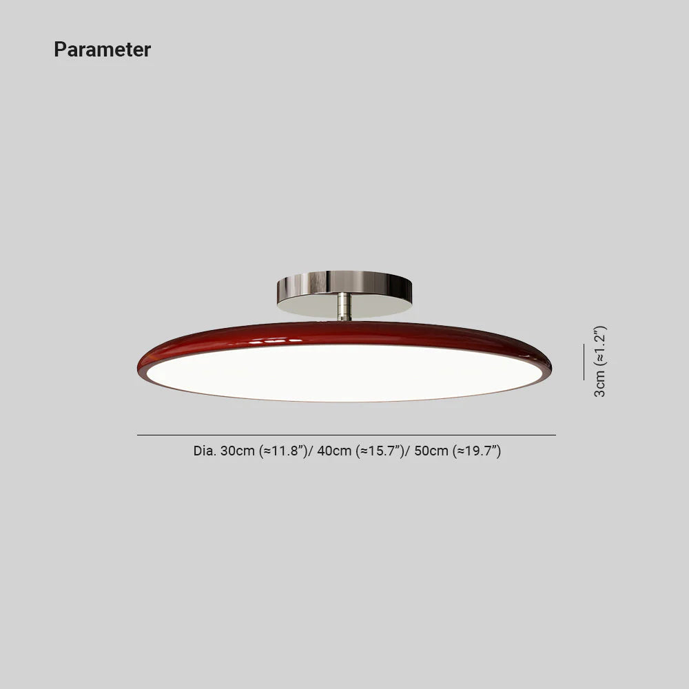 LichtKrone Vintage LED Deckenleuchte Glas Rot/Weiß/Grün Schlafzimmer