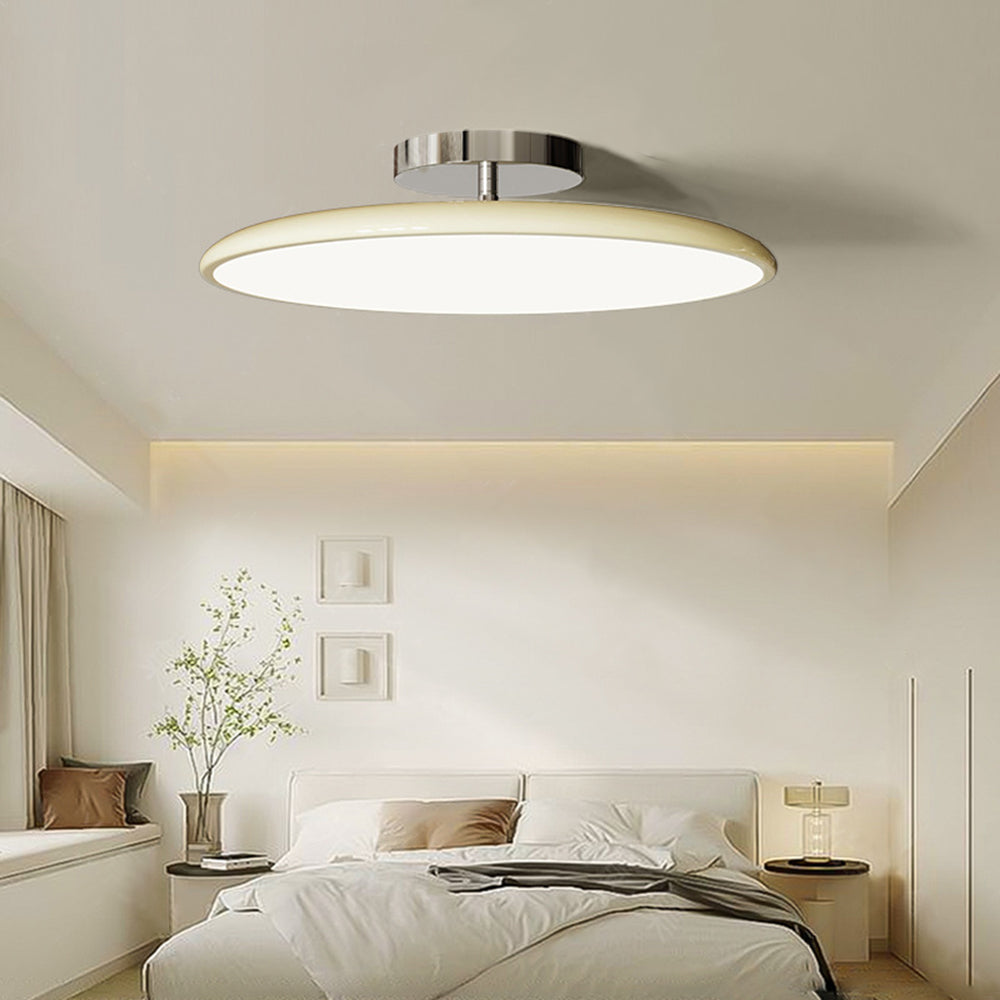 LichtKrone Vintage LED Deckenleuchte Glas Rot/Weiß/Grün Schlafzimmer