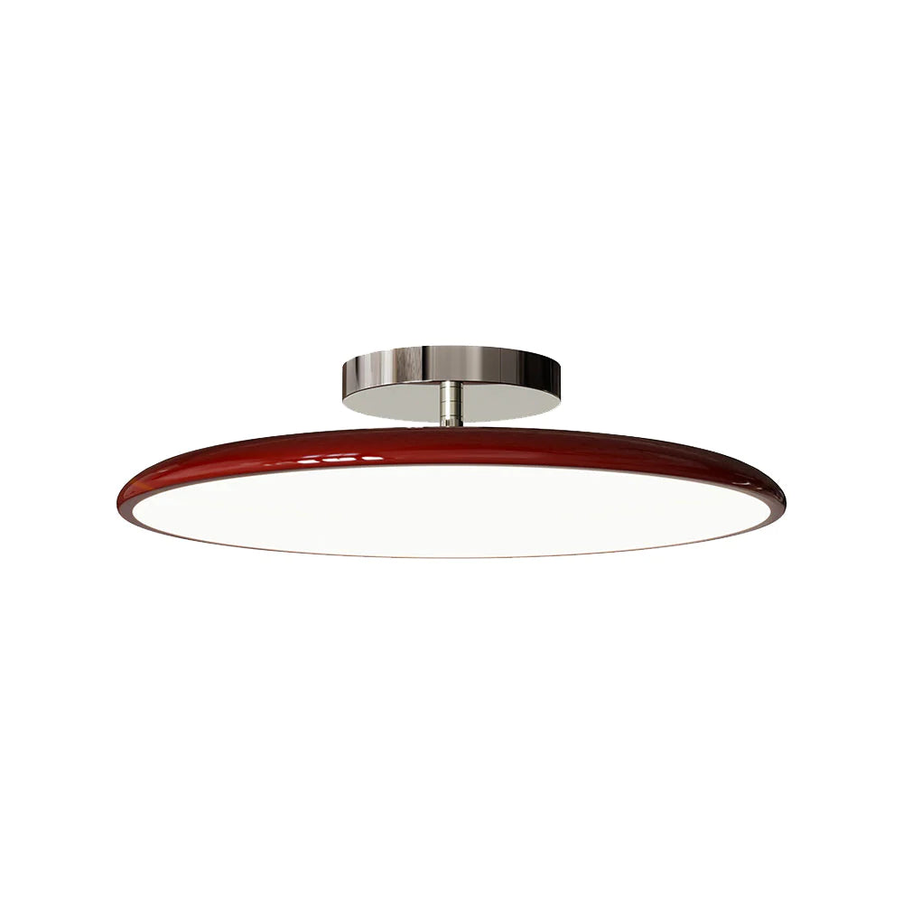 LichtKrone Vintage LED Deckenleuchte Glas Rot/Weiß/Grün Schlafzimmer