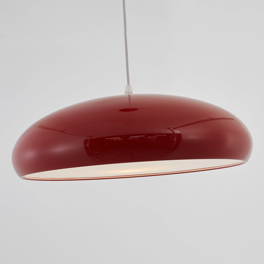 LichtFlair | Moderne LED Pendelleuchte Schwarz/Weinrot/Orange/Weiß - Metall Wohn/Schlafzimmer