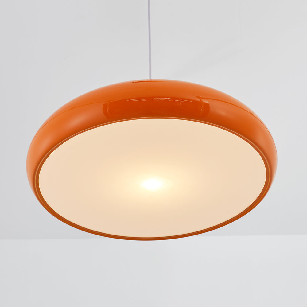 LichtFlair | Moderne LED Pendelleuchte Schwarz/Weinrot/Orange/Weiß - Metall Wohn/Schlafzimmer