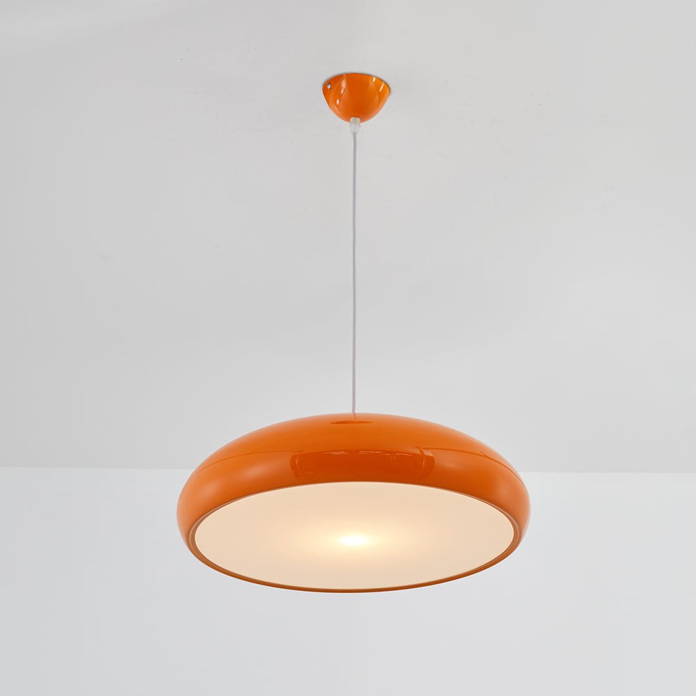 LichtFlair | Moderne LED Pendelleuchte Schwarz/Weinrot/Orange/Weiß - Metall Wohn/Schlafzimmer