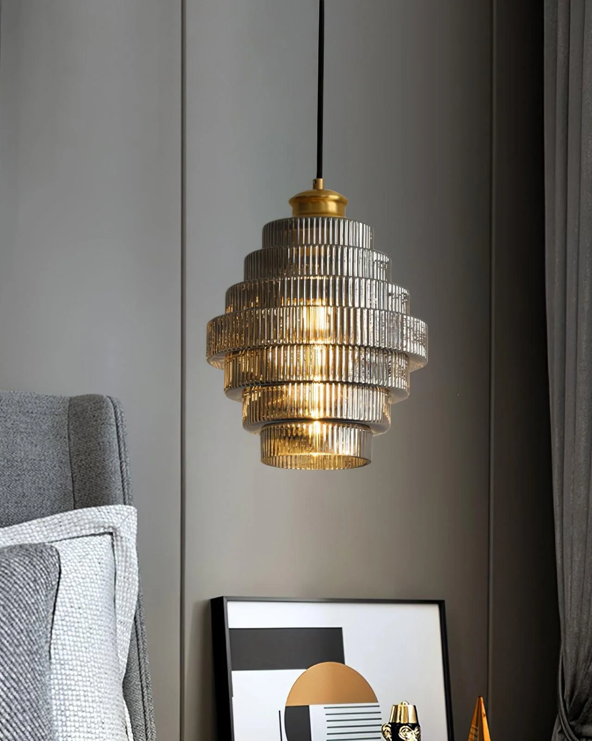 StufenGlanz | Pendelleuchte – Zeitlose Eleganz mit geschichtetem Glas