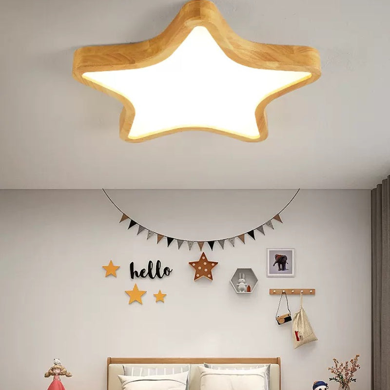 LumoNature | Modern Kreativ LED Deckenleuchte Holz Wohn/Schlaf/Kinderzimmer Ceiling lights