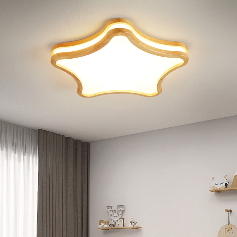 LumoNature | Modern Kreativ LED Deckenleuchte Holz Wohn/Schlaf/Kinderzimmer Ceiling lights