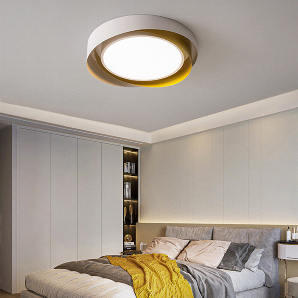LumaLux | LED-Deckenleuchte – Moderne Runde Lampe aus Metall & Acryl