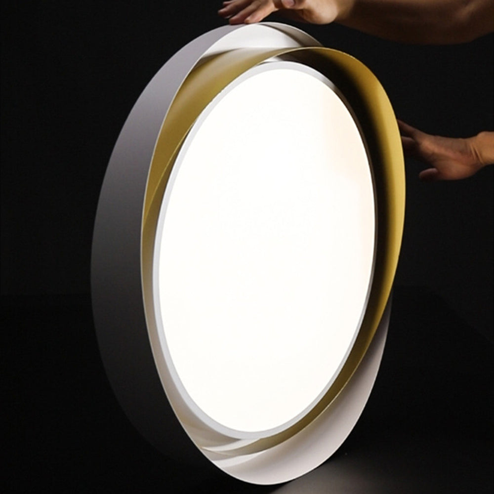 LumaLux | LED-Deckenleuchte – Moderne Runde Lampe aus Metall & Acryl