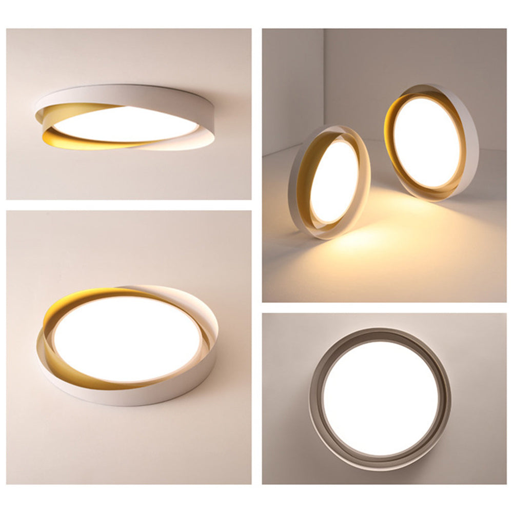 LumaLux | LED-Deckenleuchte – Moderne Runde Lampe aus Metall & Acryl