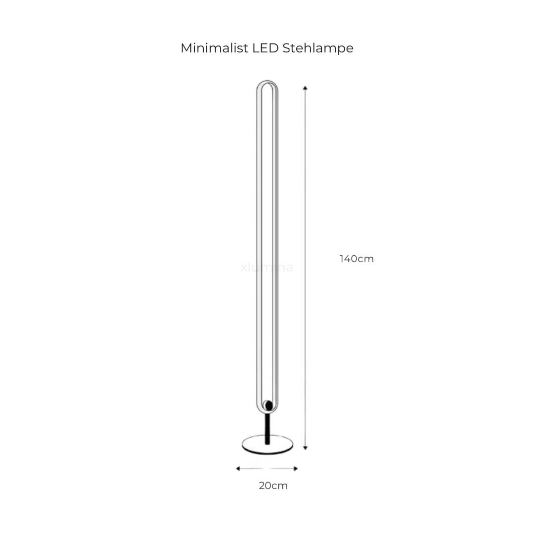 Glammzee LED-Stehleuchte – Stilvolles Design für ein warmes und einladendes Ambiente