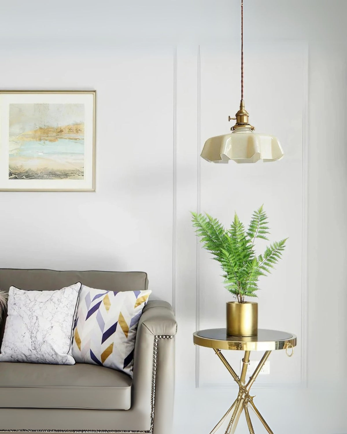 KupferGlanz | Pendelleuchte – Vintage Kupferlampe mit Glas