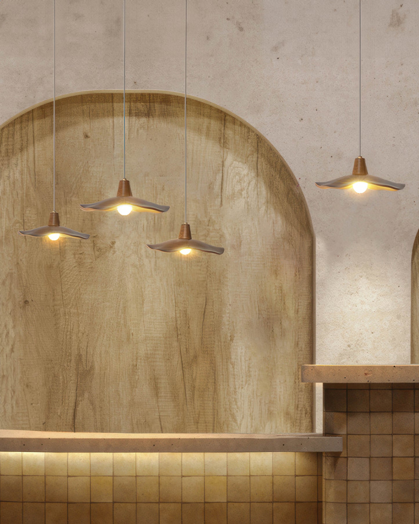 LumenHolz | Charmante vintage-inspirierte Holzpendelleuchte Shade