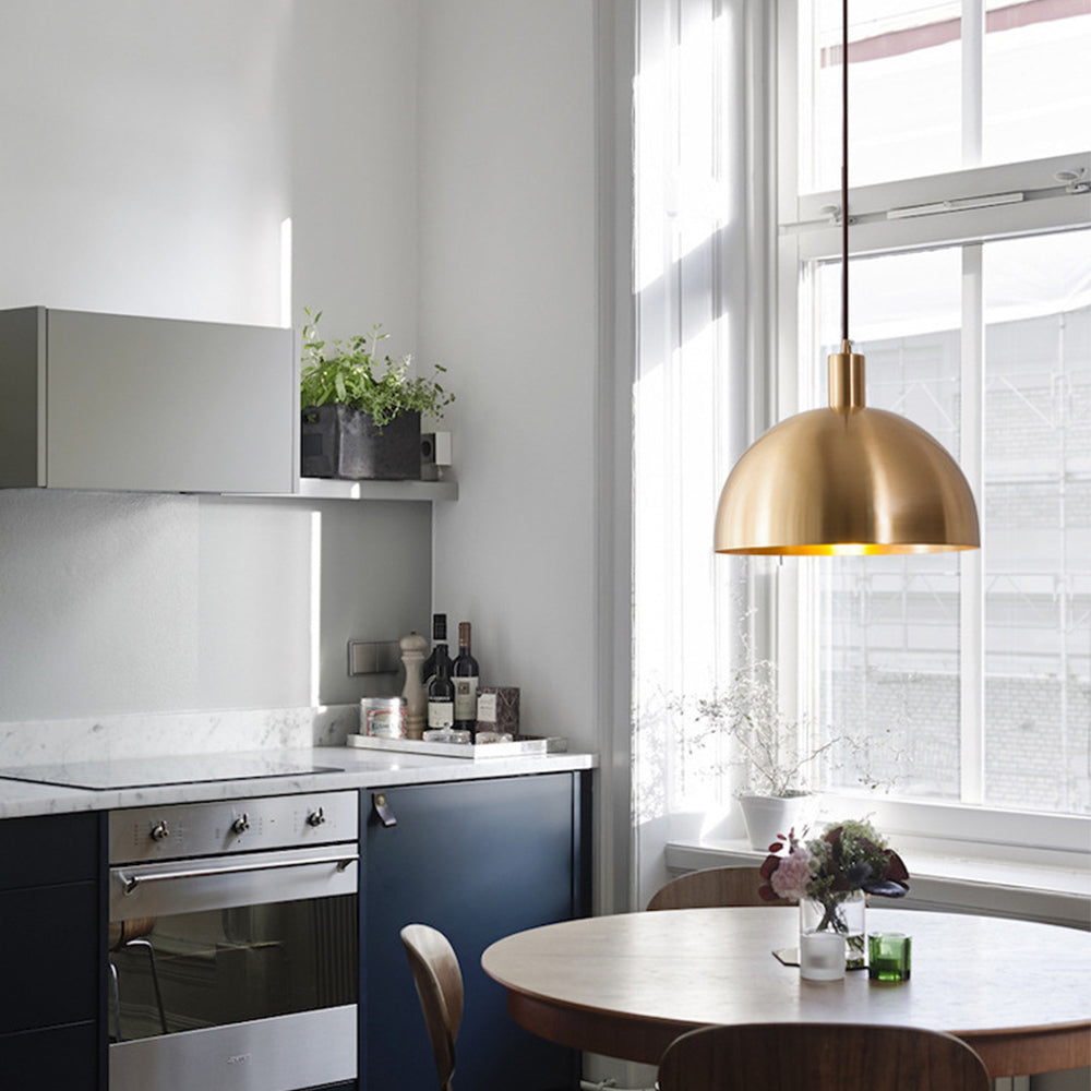 AurumLux - Stilvolle Messing-Hängeleuchte im Mid Century Design
