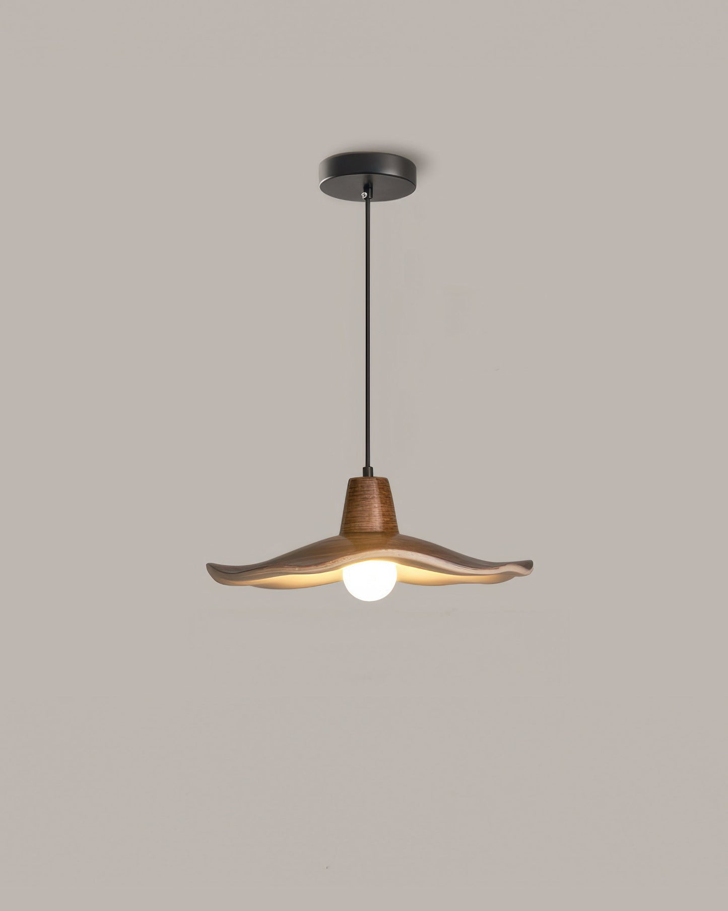 LumenHolz | Charmante vintage-inspirierte Holzpendelleuchte Shade