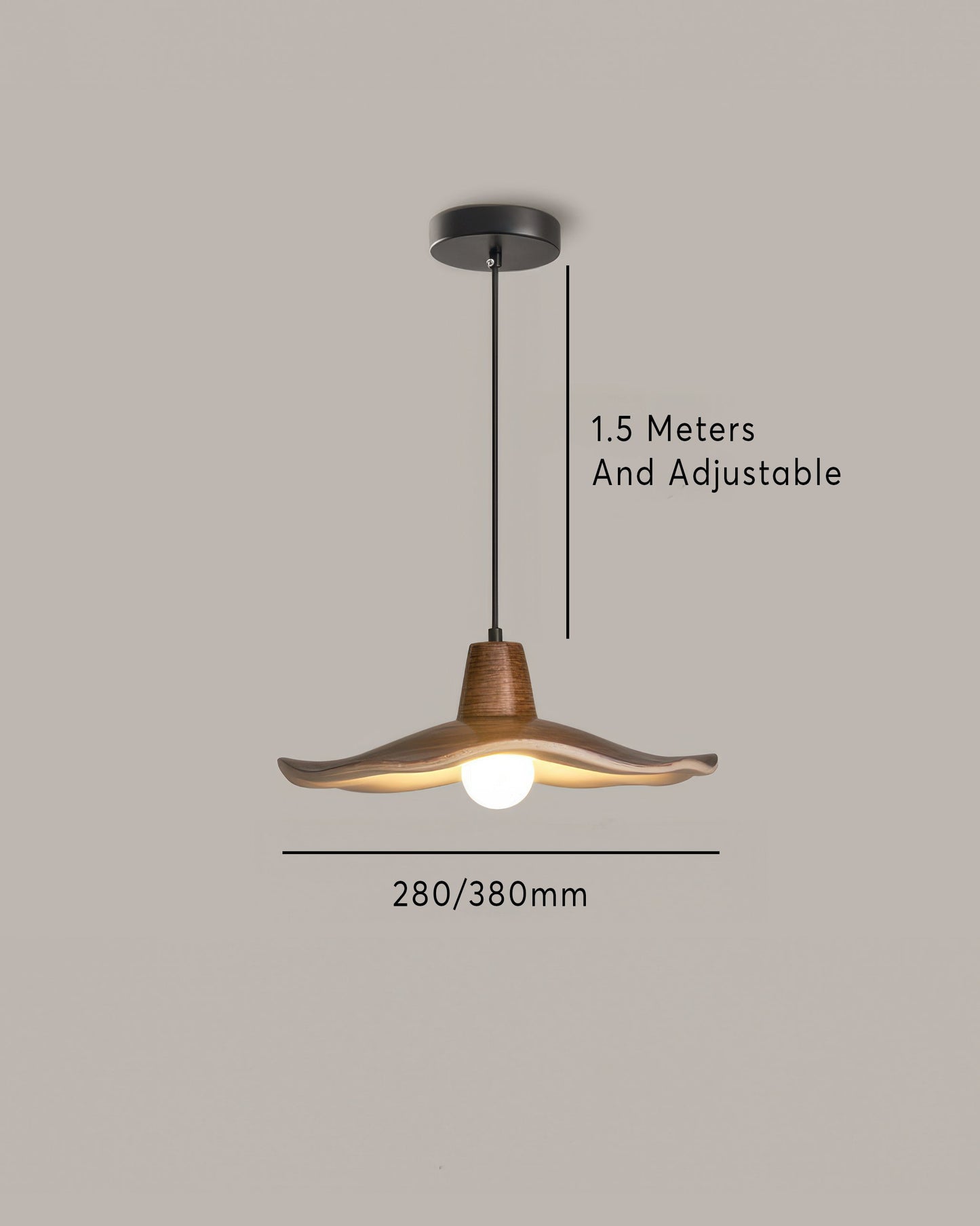 LumenHolz | Charmante vintage-inspirierte Holzpendelleuchte Shade