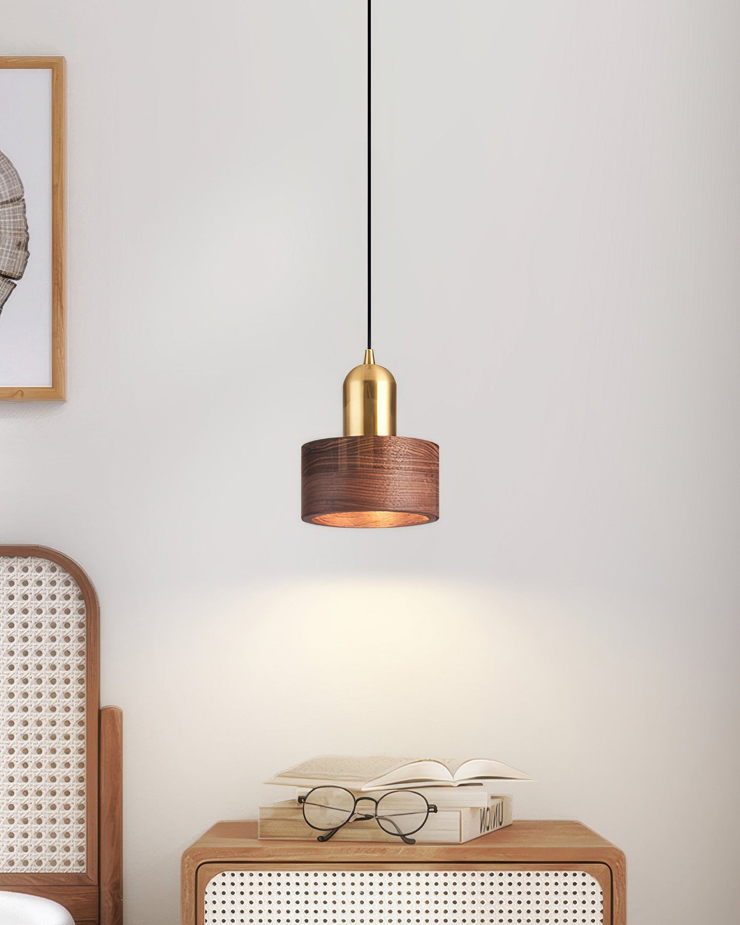 ZenLoom | Stilvolle japanisch inspirierte Zylind pendant Lampe
