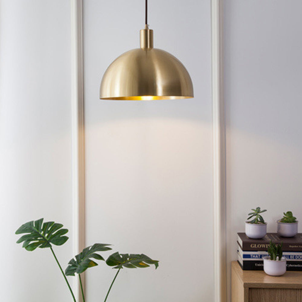 AurumLux - Stilvolle Messing-Hängeleuchte im Mid Century Design