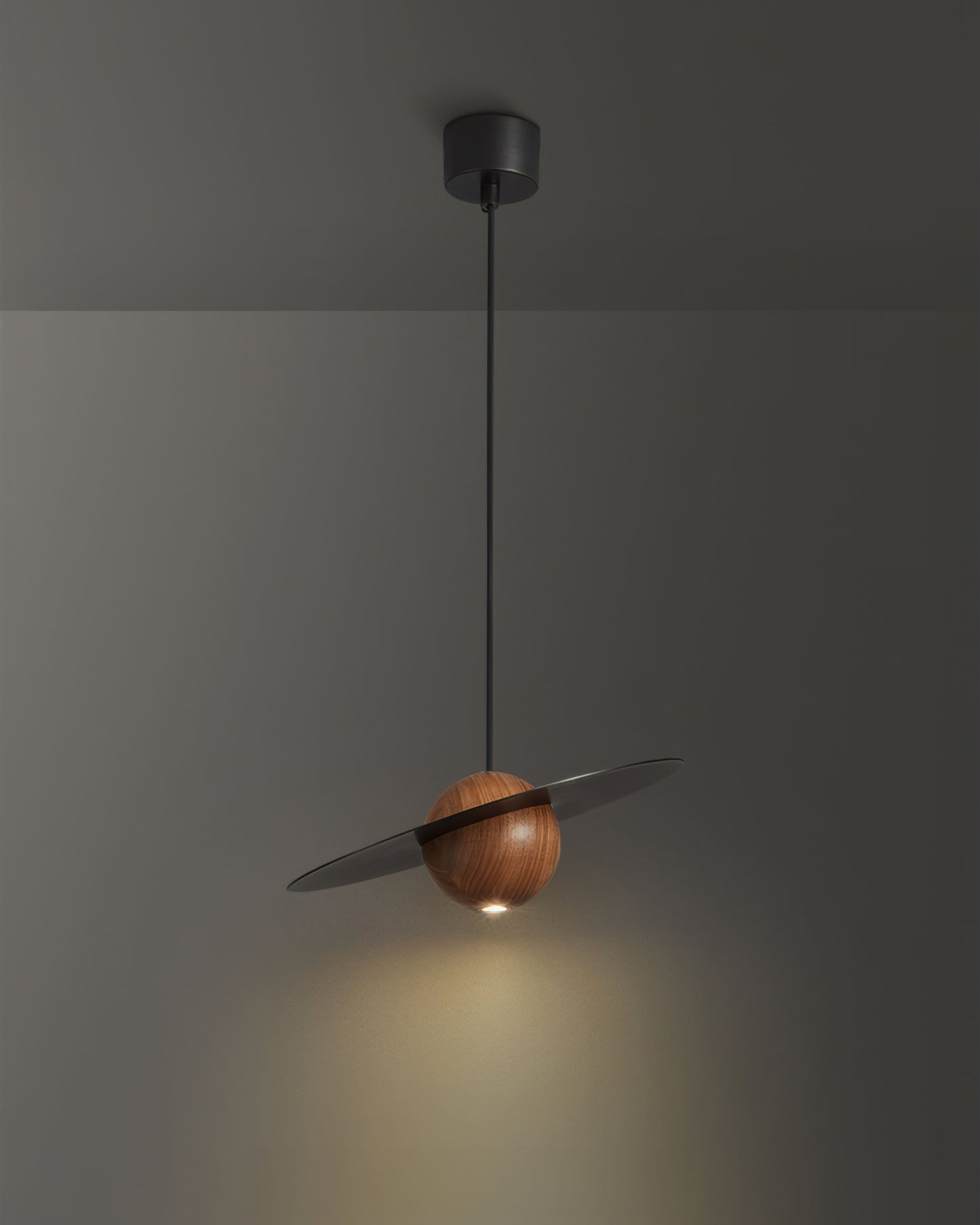 AstroLuxe | Walnut UFO Pendelleuchte