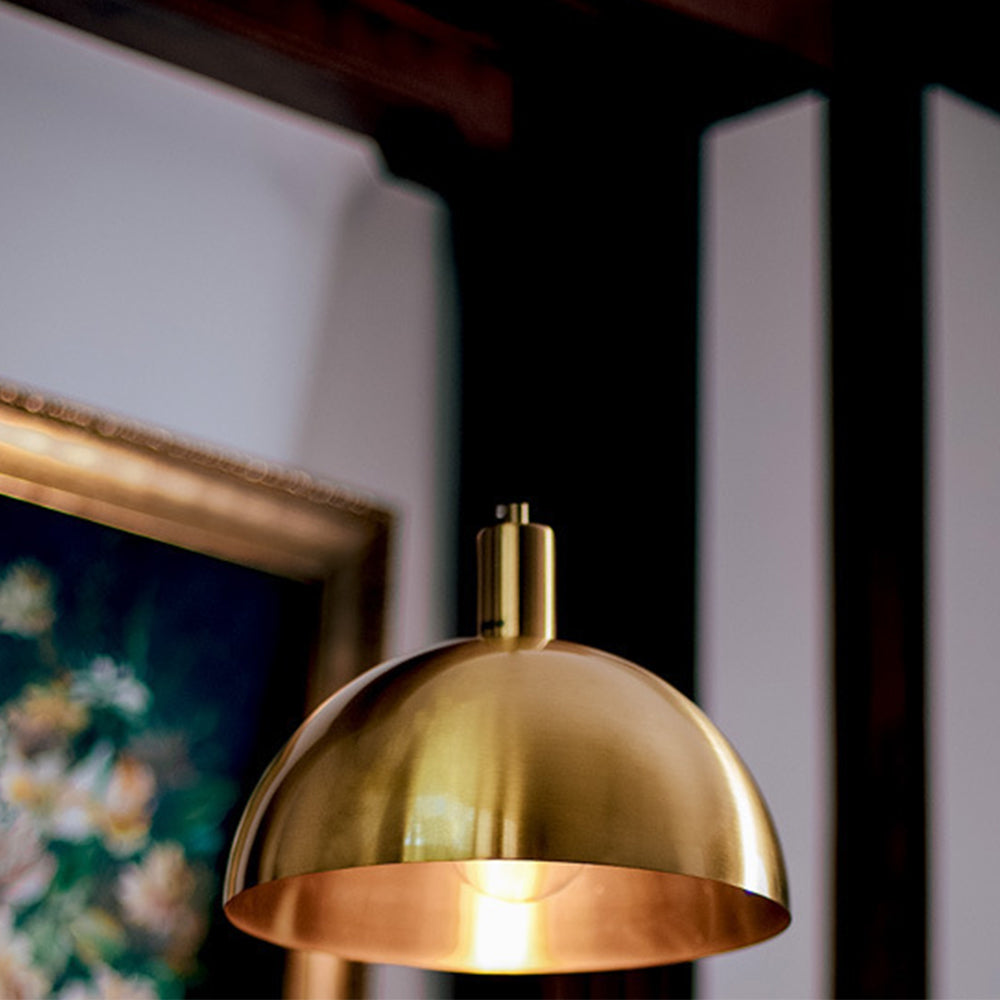 AurumLux - Stilvolle Messing-Hängeleuchte im Mid Century Design