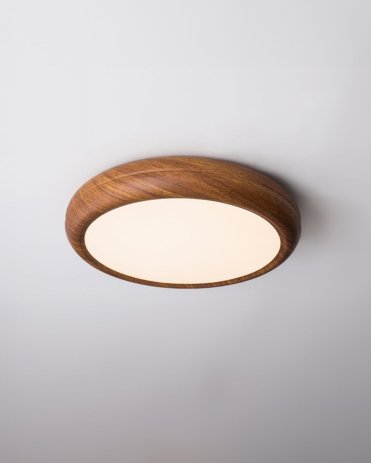 HolzLux | Elegante Walnuss Design Moderne Deckenleuchte