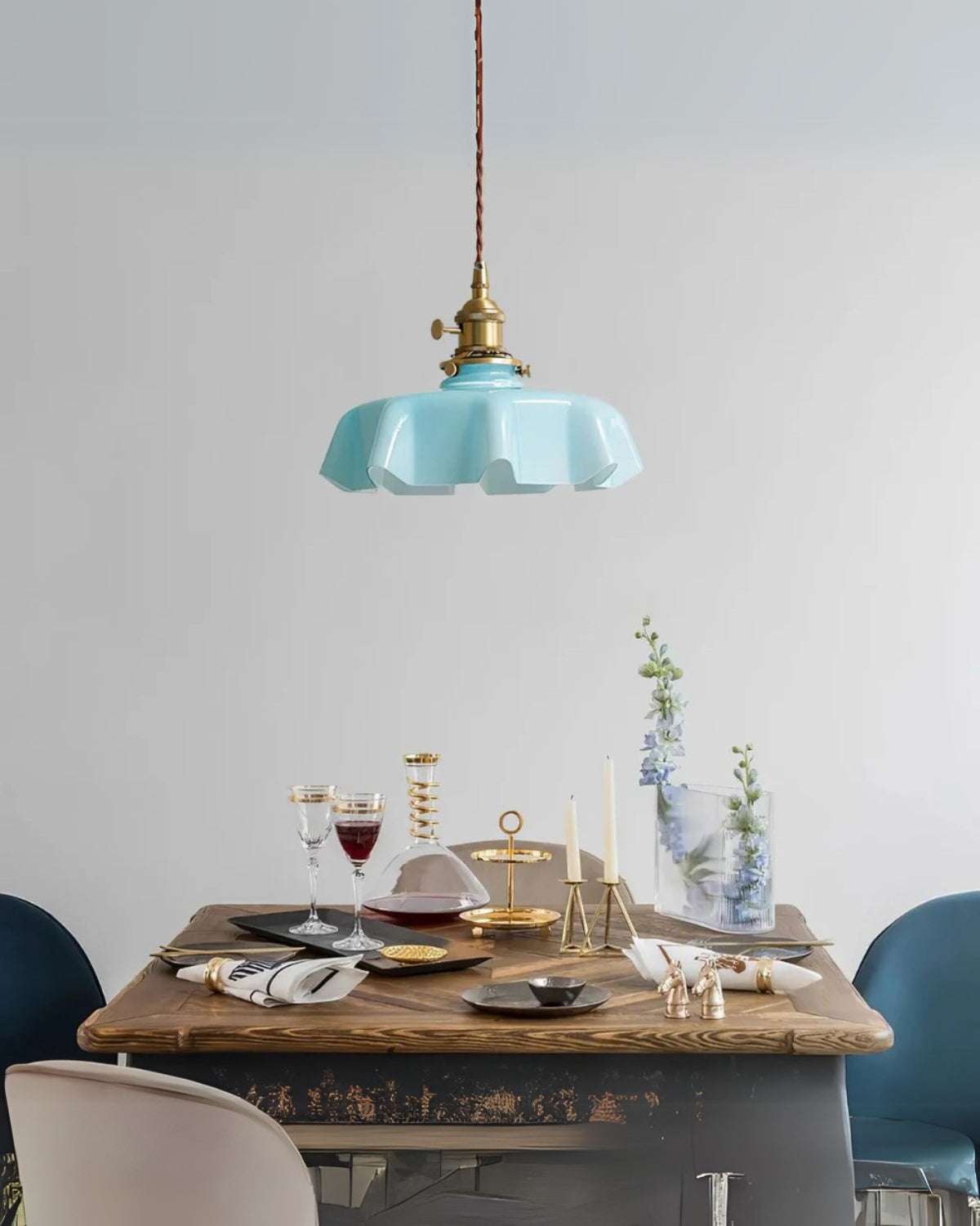 KupferGlanz | Pendelleuchte – Vintage Kupferlampe mit Glas