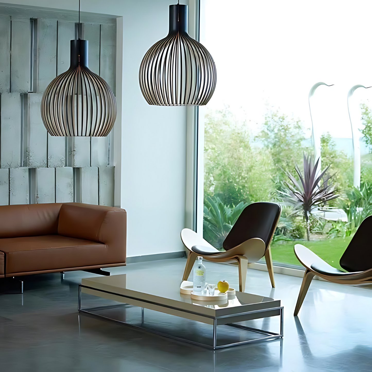 HimmlischeLeuchte | Deckenlampe – Elegante Schwarze LED-Hängeleuchte aus Holz