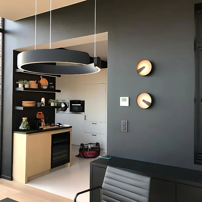 LumoAura | Deckenleuchte – Elegantes Design für jedes Zimmer - Schwarz